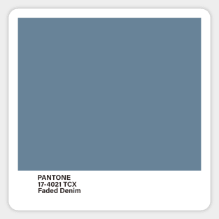 pantone 17-4021 TCX Faded Denim Sticker